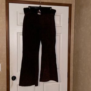 Mineral wash stretch flares